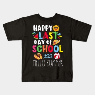 HapLast Day Of School Hello Summer Kids T-Shirt